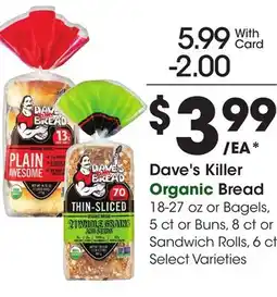 Ralphs Dave's Killer Organic Bread offer