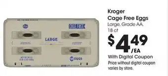 Ralphs Kroger Cage Free Eggs offer