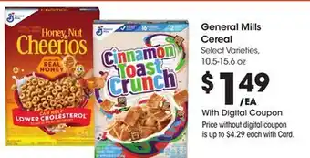 Ralphs General Mills Cereal offer