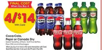 Ralphs Coca-Cola, Pepsi or Canada Dry offer