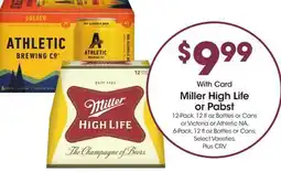 Ralphs Miller High Life or Pabst offer