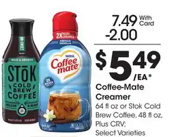 Ralphs Coffee-Mate Creamer offer