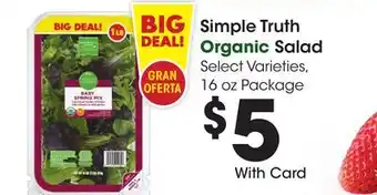 Ralphs Simple Truth Organic Salad offer