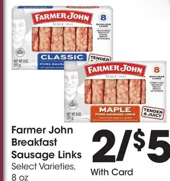 Ralphs Farmer John Breakfast Sausage Links offer