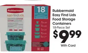 Ralphs Rubbermaid Easy Find Lids Food Storage Containers offer