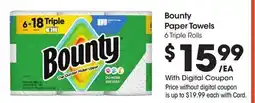 Ralphs Bounty Paper Towels offer