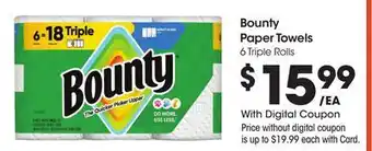 Ralphs Bounty Paper Towels offer