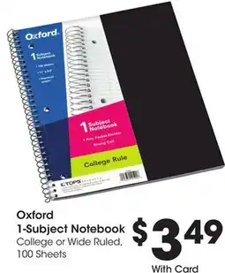 Ralphs Oxford 1-Subject Notebook offer