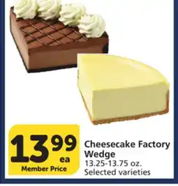 Albertsons Cheesecake Factory Wedge offer