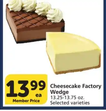 Albertsons Cheesecake Factory Wedge offer