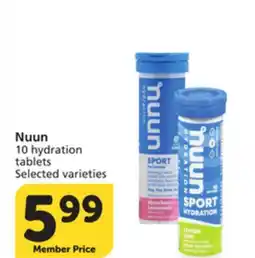 Albertsons Nuun 10 hydration tablets offer