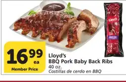 Albertsons Lloyd's BBQ Pork Baby Back Ribs offer