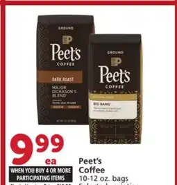 Albertsons Peet's Coffee offer