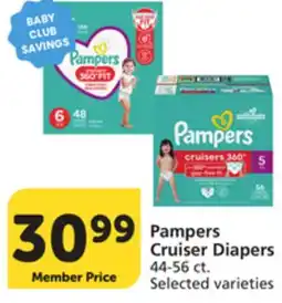 Albertsons Pampers Cruiser Diapers offer