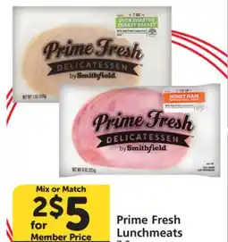 Albertsons Prime Fresh Lunchmeats offer