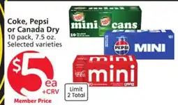 Albertsons Coke, Pepsi or Canada Dry offer