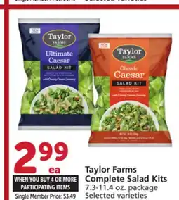 Albertsons Taylor Farms Complete Salad Kits offer