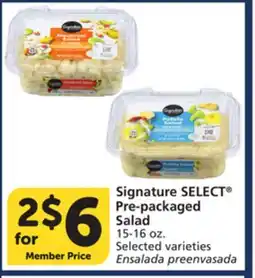Albertsons Signature SELECT Pre-packaged Salad offer