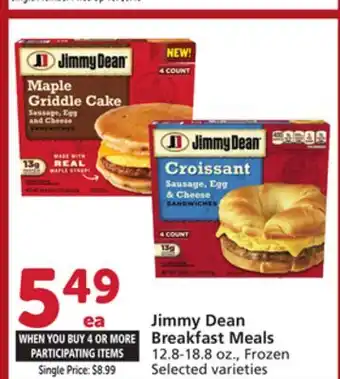 Albertsons Jimmy Dean Breakfast Meals offer