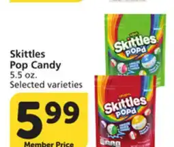 Pavilions Skittles Pop Candy offer