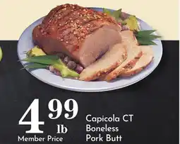 Pavilions Capicola CT Boneless Pork Butt offer