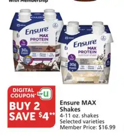 Pavilions Ensure MAX Shakes offer