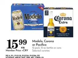 Pavilions Modelo, Corona or Pacifico offer