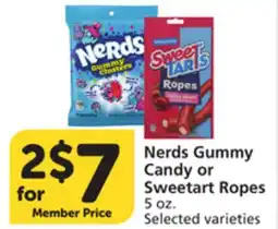 Pavilions Nerds Gummy Candy or Sweetart Ropes offer