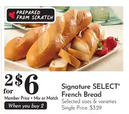 Pavilions Signature SELECT French Bread offer
