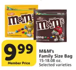 Pavilions M & M' s Family Size Bag offer