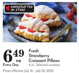 Pavilions Fresh Strawberry Croissant Pillows offer