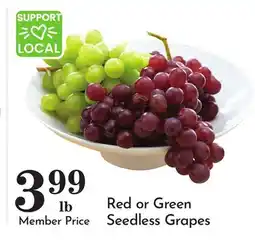 Pavilions Red or Green Seedless Grapes offer