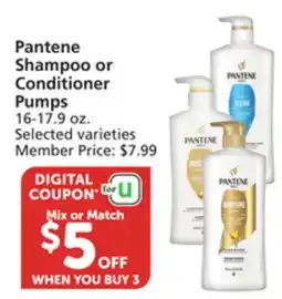 Pavilions Pantene Shampoo or Conditioner Pumps offer
