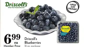 Pavilions Driscoll's Blueberries offer