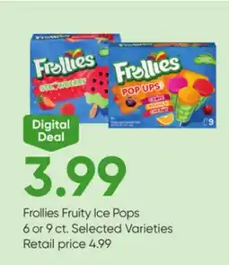 Stater Bros Frollies Fruity Ice Pops offer