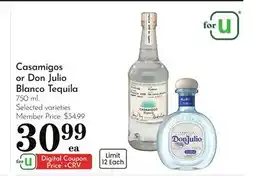Pavilions Casamigos or Don Julio Blanco Tequila offer