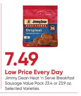 Stater Bros Jimmy Dean Heat'n Serve Breakfast Sausage Value Pack offer