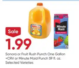 Stater Bros Sonora or Fruit Rush Punch One Gallon offer