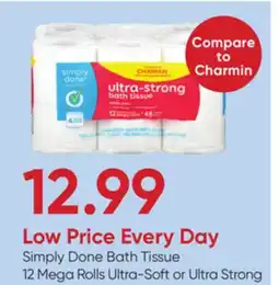 Stater Bros Simply Done Bath Tissue offer