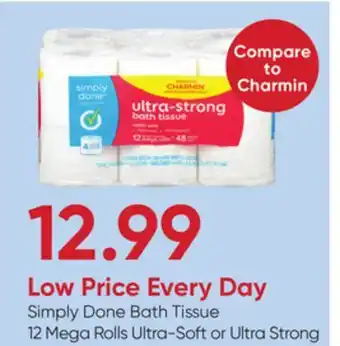 Stater Bros Simply Done Bath Tissue offer