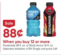 Stater Bros Powerade 28 fl. oz. or Body Armor 16 fl. oz offer