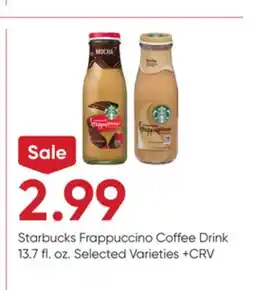 Stater Bros Starbucks Frappuccino Coffee Drink offer