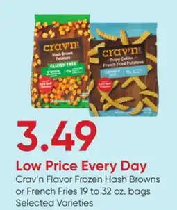 Stater Bros Crav'n Flavor Frozen Hash Browns or French Fries offer