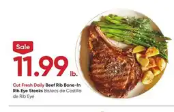 Stater Bros Beef Rib Bone-In Rib Eye Steaks offer