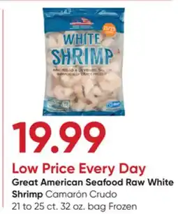 Stater Bros Great American Seafood Raw White Shrimp offer