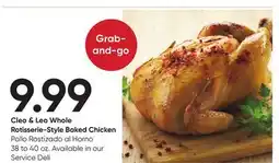 Stater Bros Cleo & Leo Whole Rotisserie-Style Baked Chicken offer