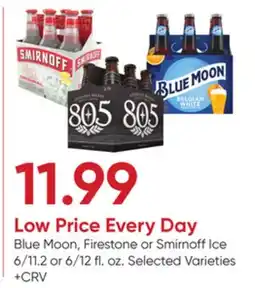 Stater Bros Blue Moon, Firestone or Smirnoff Ice offer