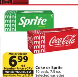 Vons Coke or Sprite offer