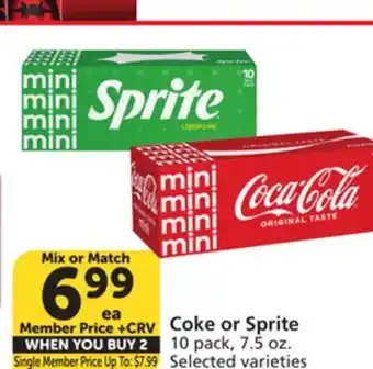 Vons Coke or Sprite offer