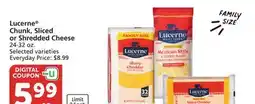 Vons Lucerne Chunk, Sliced or Shredded Cheese offer